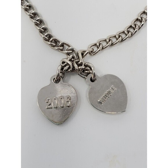 BETA SIGMA PHI SORORITY COLLECTOR'S CHARM BRACELET SILVER DATED HEART CHARMS NEW - Picture 3 of 12